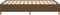 vidaXL - Bedframe - zonder - matras - 120x190 - cm - stof - donkerbruin
