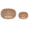 Set van 2 tafels Home ESPRIT Natuurlijk 60 x 60 x 30 cm