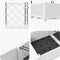 vidaXL - Tuinplanter - met - Trellis - 5 - stuks - - - Wit - 120x120x125,5 - cm