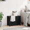 vidaXL - Opbergbox - zwart - 60x32x45,5 - cm - massief - grenenhout