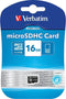 Verbatim microSDHC - Geheugenkaart Class 10 16 GB - Zwart