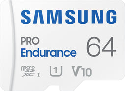 Samsung PRO Endurance - microSDXC 64GB - 100 MB/s lees- en 40 MB/s schrijfsnelheden