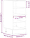 vidaXL - Onderkast - Riga - 40x44,5x81,5 - cm - bewerkt - hout - zwart