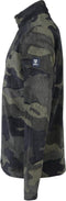 Brunotti Stewart-JR - Fleece - Camouflage met kinbescherming - Grijs - Maat 176