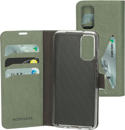 Mobiparts Galaxy S20 - Classic Wallet Case - Ruimte voor pasjes - Groen