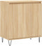 vidaXL - Dressoir - 60x35x70 - cm - bewerkt - hout - sonoma - eikenkleurig