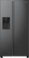 Hisense RS5P535NTFE - Amerikaanse koelkast - 566 liter - Zwart staal