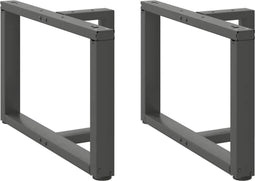 vidaXL - Salontafelpoten - 2 - st - T-vormig - 60x25x(42-43) - cm - staal - antraciet