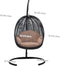 Egg Hangstoel Florino Antraciet - Incl. Frame & Mokka Kussen