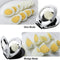 Egg Slicer 2 in 1 Egg Cutting Tool with Stainless Steel Cutting Wires and Black Base (Black)