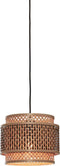 GOOD&MOJO Hanglamp Bhutan - Bamboe/Zwart - Ø25cm - - Hanglampen Eetkamer, Slaapkamer, Woonkamer