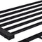 Wandkapstok - 5 haken - met plank - zwart - 28 x 65 x 25 cm