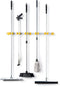 Toolflex One Bezemhouder - Ophangsysteem voor tuingereedschap - Aluminium rail 94 cm - Geschikt voor Ø15-35 mm stelen - Geel