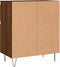 vidaXL - Dressoir - 60x35x70 - cm - bewerkt - hout - bruin - eikenkleur