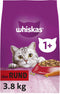 Whiskas 1+ Adult Katten Droogvoer - Rund - 3,8 kg