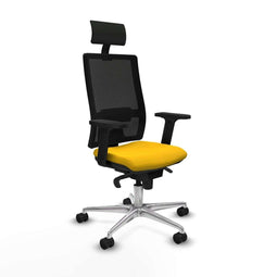 Bureaustoel met hoofdsteun Piqueras y Crespo 2D086N1 Geel