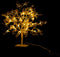 J-Line decoratie boom Blaadjes Glitter - metaal - goud - small - LED lichtjes