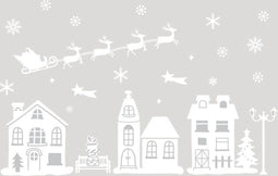 Anna's Collection - XL SET VAN 4 RAAMSTICKERS WINTER ( TOTAAL 107X6...