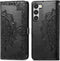iMoshion Hoesje Geschikt voor Samsung Galaxy S23 Hoesje Met Pasjeshouder - iMoshion Mandala Bookcase - Zwart