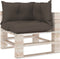 vidaXL - Palletkussens - 3 - st - stof - taupe