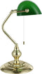 EGLO Banker - Bureaulamp - Tafellamp - E27 - 39 cm - Goud/Groen