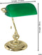 EGLO Banker - Bureaulamp - Tafellamp - E27 - 39 cm - Goud/Groen