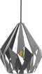 EGLO Carlton 1 Hanglamp - E27 - 31cm - grijs