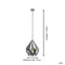 EGLO Carlton 1 Hanglamp - E27 - 31cm - grijs