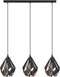 EGLO Carlton 1 Hanglamp - E27 - 80,5 cm - Zwart/Koper