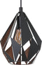 EGLO Carlton 1 Hanglamp - E27 - 80,5 cm - Zwart/Koper