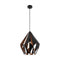 EGLO Carlton 1 Hanglamp - E27 - Ø 38,5 cm - Zwart/Koper
