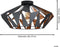 EGLO Carlton 6 Plafondlamp - E27 - Ø 47 cm - Zwart/Koper