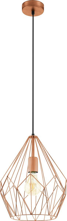 EGLO Carlton Hanglamp - E27 - Ø 31 cm - Koper