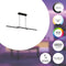 EGLO connect.z Fraioli-Z Smart Hanglamp - 105,5 cm - Zwart/Wit - Instelbaar RGB & wit licht - Dimbaar - Zigbee