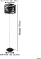 EGLO Cremella Vloerlamp - E27 - 151 cm - Zwart