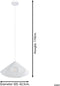 EGLO Dolwen Hanglamp - E27 - 110 cm - Wit - Textiel