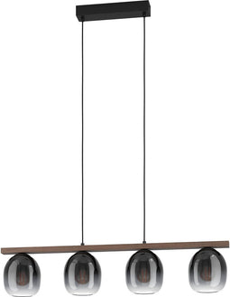 EGLO Filago Hanglamp - E27 - 88 cm - Zwart/Bruin