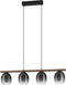 EGLO Filago Hanglamp - E27 - 88 cm - Zwart/Bruin