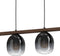 EGLO Filago Hanglamp - E27 - 88 cm - Zwart/Bruin