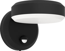 EGLO Fornaci Wandlamp Buiten - LED - 16 cm - Bewegingssensor - Zwart en Wit