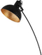 EGLO Jaafra Vloerlamp - E27 - 158 cm - booglamp - Zwart/Goud