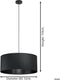 EGLO Maserlo 1 Hanglamp - E27 - Ø 53 cm - Zwart