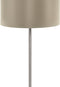 EGLO Maserlo Vloerlamp - E27 - 151 cm - Stof - Grijs/Taupe/Goud