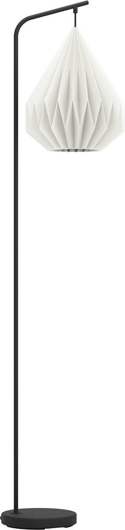 EGLO Minting Vloerlamp - E27 - 158,5 cm - Zwart/Wit - Papier