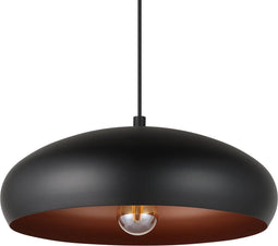 EGLO Mogano 1 Hanglamp - E27 - Ø 40 cm - Zwart/Koper
