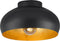 EGLO Mogano 2 Plafondlamp - E27 - Ø28 cm - Zwart/Bladgoud