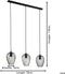 EGLO Newtown Hanglamp - E27 - 70 cm - Zwart