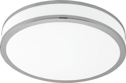 EGLO Palermo 2 - Wand/Plafondlamp - 1 Lichts - Ø41 cm - Wit, Chroom