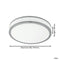 EGLO Palermo 2 - Wand/Plafondlamp - 1 Lichts - Ø41 cm - Wit, Chroom