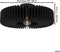 EGLO Palombaia Plafondlamp - E27 - Ø 50 cm - Zwart - Hout/Staal